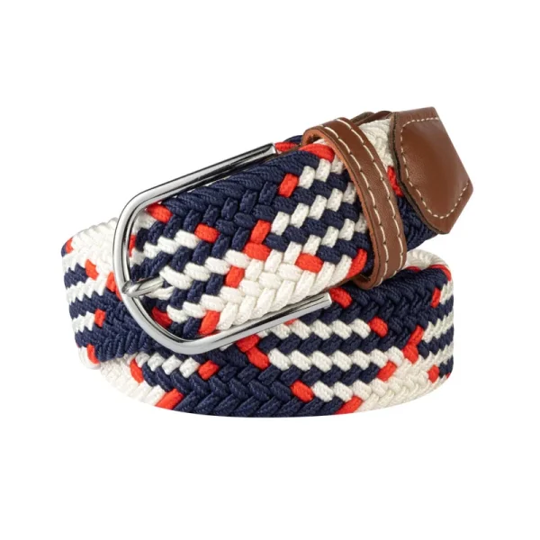 Unisex Elastic Fabric Woven Casual Belt Pin Buckle Expandable Braided Stretch Canvas Simple and Stylish Leisure Men Women Belt - Image 4