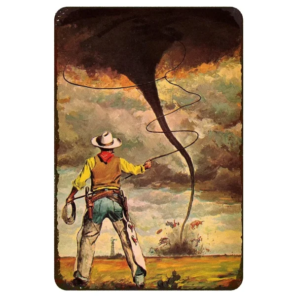 Wild West Cowboys Metal Tin Sign Wall Poster Plaque Vintage Iron Painting Decoration for Man Cave Home Cafe Game Room Club Bar - Image 29