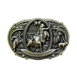 Bull belt buckle Western cowboy