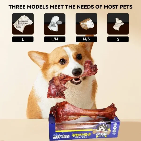 Pet Dog Snacks Crispy Beef Stick Bone Large Size Grinding Teeth Snacks Delicious Nutritious Meat Flavorful Bone Crispy Pet Food - Image 2
