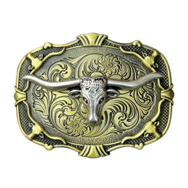 Rodeo Bull Head Belt Buckles for Men Western Cowboys Brand Designer Hebilla Cinturon Hombre Male Waistband Button Dropshipping - Image 3