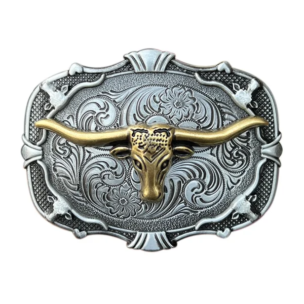 Rodeo Bull Head Belt Buckles for Men Western Cowboys Brand Designer Hebilla Cinturon Hombre Male Waistband Button Dropshipping - Image 4