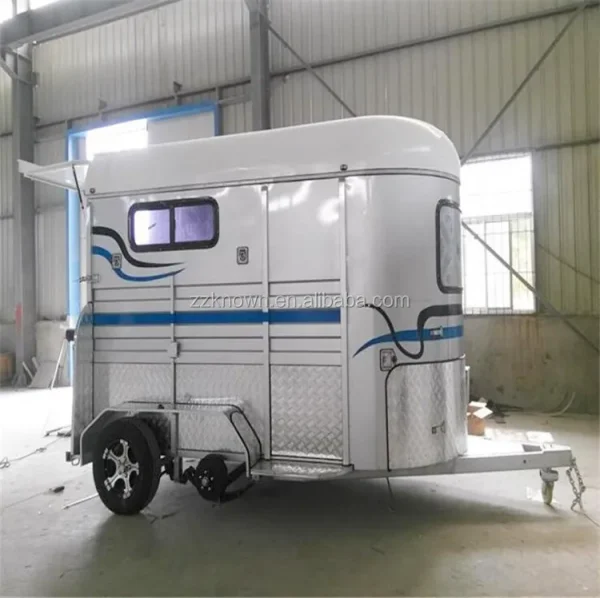 2023 Customized Horse Float Trailer with Living Quarters Australian Standard 2 Horse Load Trailer Truck - Image 2