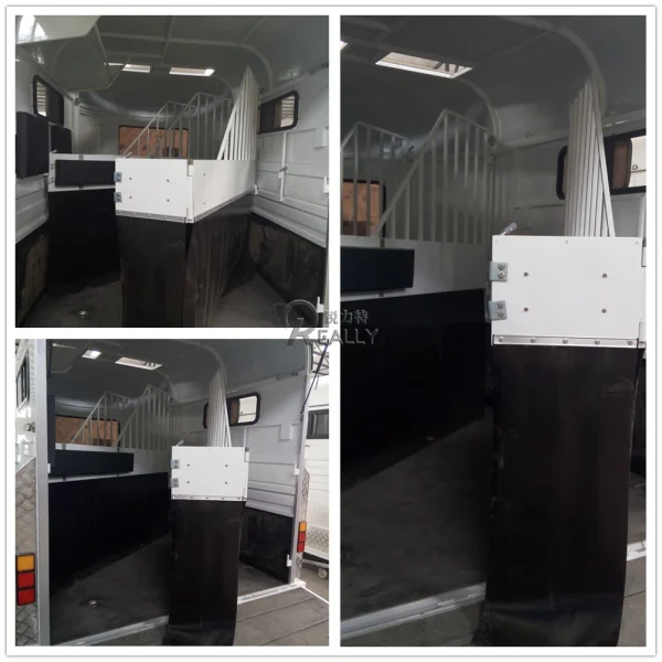 2 Horse Float Angle Load Horse Trailer Attend To Australia Standard Customized Horse Transport Trailer - Image 8