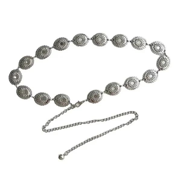 1pcs Skirt Belt Retro High-end Feel Metal Chain Belt Versatile Luxurious High-end Banquet Party Ladiesbelt Niche Design Unique - Image 7