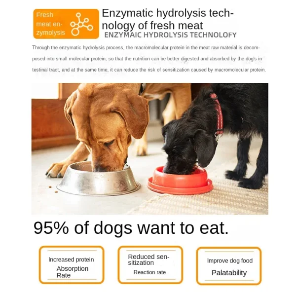 520g Dog Food Pet Snacks Whole Period Dog Food High Protein Chicken Delicious Nutrition Adults and Puppies Dog Training Rewards - Image 4