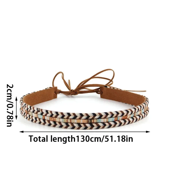 Hat Accessories Cowboy Hat Band For Women Men Fedora Belt Accessories Panama Band Straw Hat Belt Buckles Outdoor Decoration - Image 13