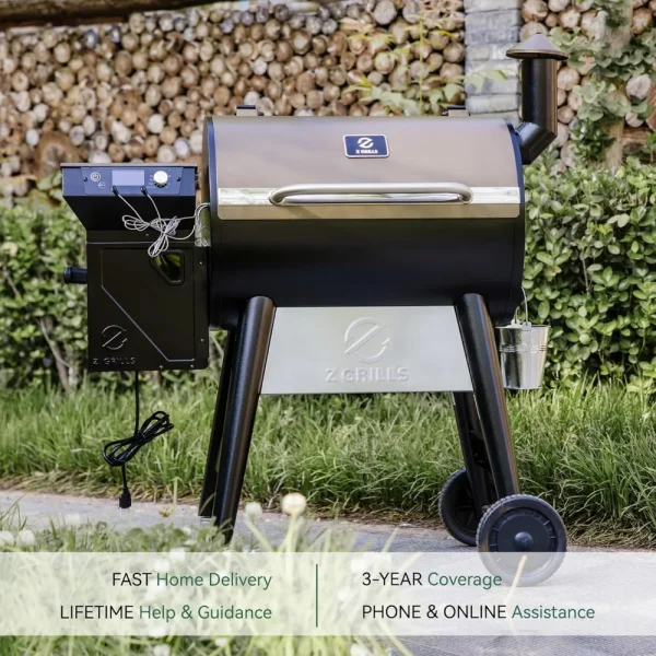 Wood Pellet Grill Smoker with PID 2.0 Controller, 700 Cooking Area, Meat Probes, Rain Cover for Outdoor BBQ - Image 3