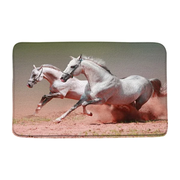 4PCS Brown Horse Shower Curtain Set Western Farm Animal Giraffe Tiger Bathroom Decor Rug Accessories Bath Mat Lid Toilet Cover - Image 11