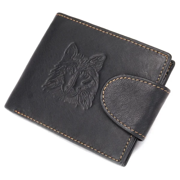 WESTAL Men's Genuine Leather Wallet High Quanlity Wallets Coin pocket Zipper Purse For Deer Head Design Money Clips Short Purse - Image 12