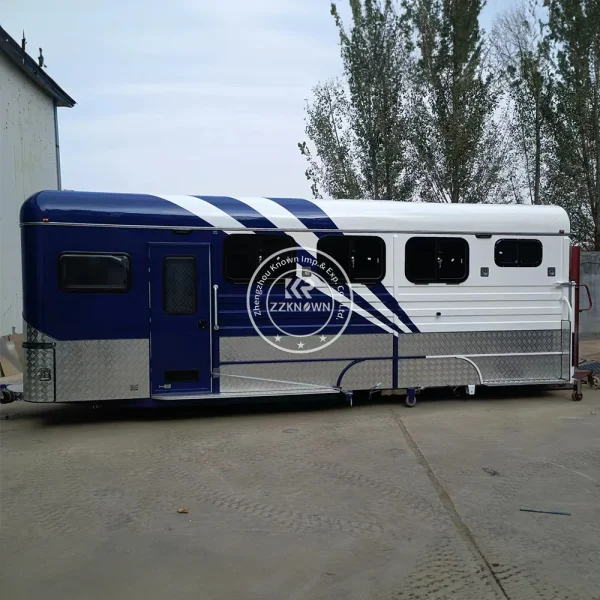 2024 Customized Australian Standard 2 Horse Angle Load 2HAL Horse Trailer Horse Float For Sales - Image 6