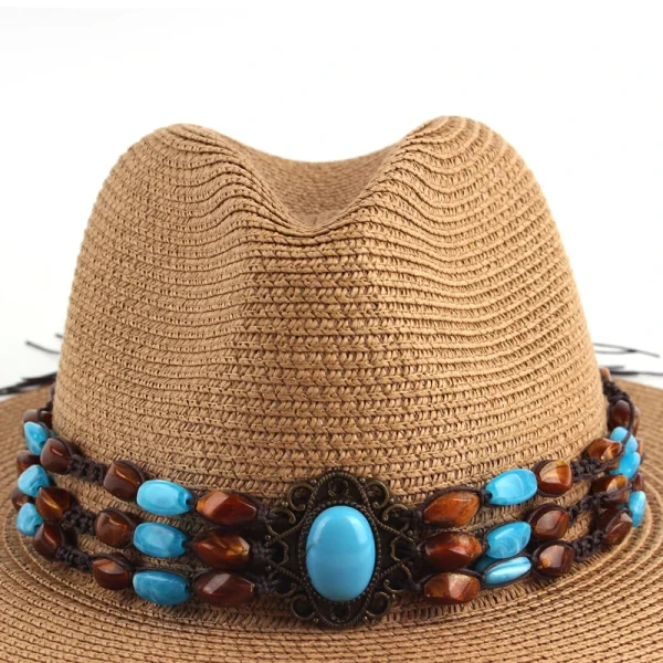 Hat Accessories Cowboy Hat Band For Women Men Fedora Belt Accessories Panama Band Straw Hat Belt Buckles Outdoor Decoration - Image 5