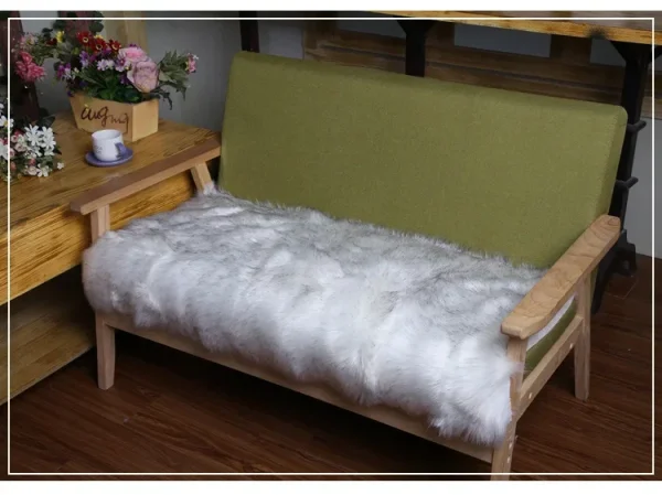 Nordic Long Soft Faux Sheepskin Fur Area Rugs Living Room Bedroom Floor Mat Shaggy Silky Plush Carpet Faux Fur Rug Decor Mats - Image 12