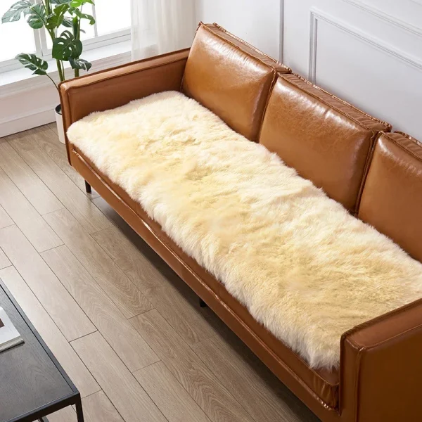Nordic Long Soft Faux Sheepskin Fur Area Rugs Living Room Bedroom Floor Mat Shaggy Silky Plush Carpet Faux Fur Rug Decor Mats - Image 10