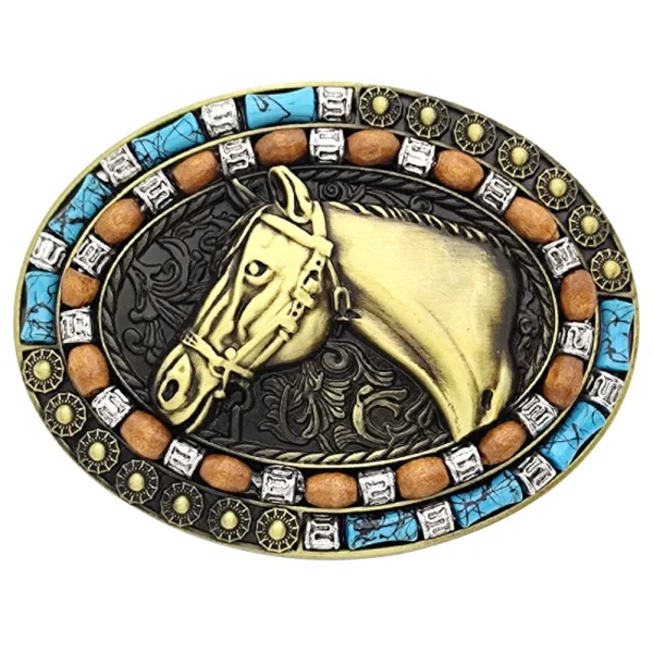 Cheapify Dropshipping Oval Western Cowboys Men Belt Buckle 40mm Fashion Horse Head Animal Ebillas Para Cinturones Hombre - Image 6