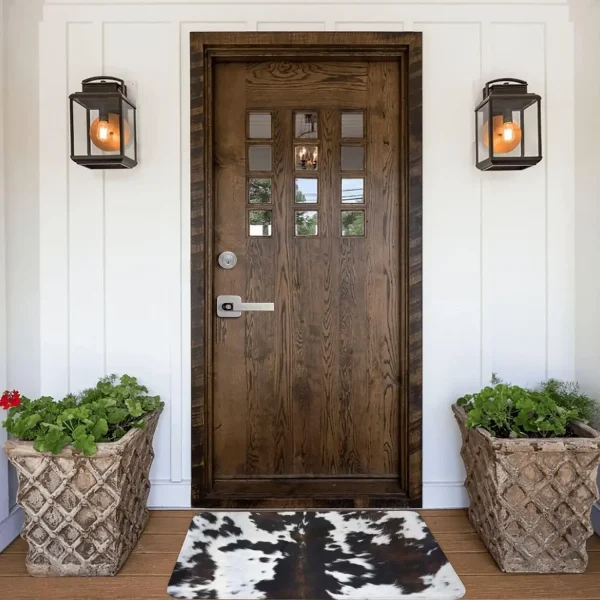 Western Cowhide Cow Print Bath Mats Bathroom Decor Bath Rug Non-Slip Floor Rug Carpets for Kitchen Bathroom Living Room Decor - Image 2