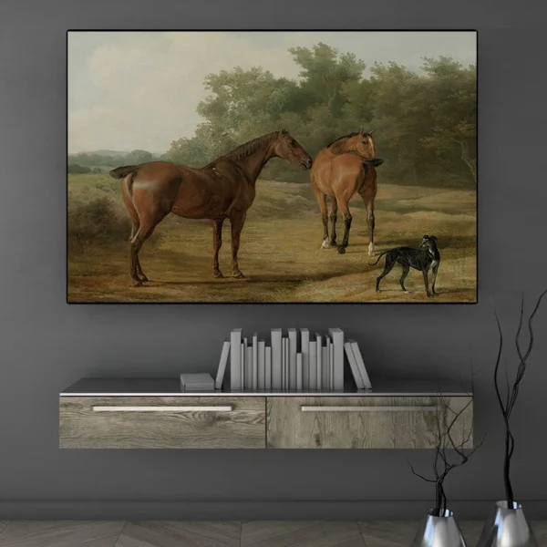 Vintage Horse and Dog Animal Friendship Country Poster Print Wall Art Pictures Canvas Painting Living Room Bedroom Home Decor - Image 3