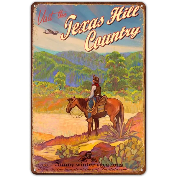 Wild West Cowboys Metal Tin Sign Wall Poster Plaque Vintage Iron Painting Decoration for Man Cave Home Cafe Game Room Club Bar - Image 23