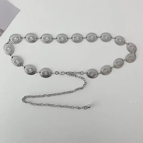 1pcs Skirt Belt Retro High-end Feel Metal Chain Belt Versatile Luxurious High-end Banquet Party Ladiesbelt Niche Design Unique - Image 6