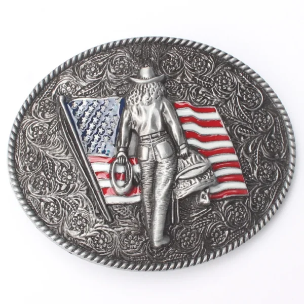 American West Cowboy Belt Buckle Handmade Homemade Belt Accessories Waistband DIY Western Cowboy Rock Style K55 - Image 8