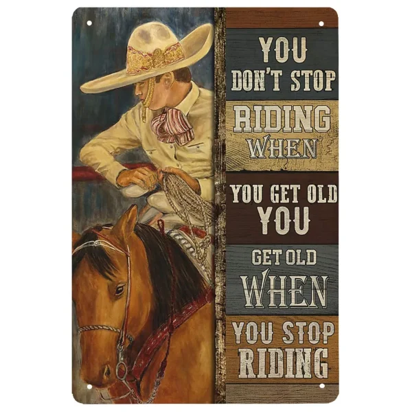 Wild West Cowboys Metal Tin Sign Wall Poster Plaque Vintage Iron Painting Decoration for Man Cave Home Cafe Game Room Club Bar - Image 10