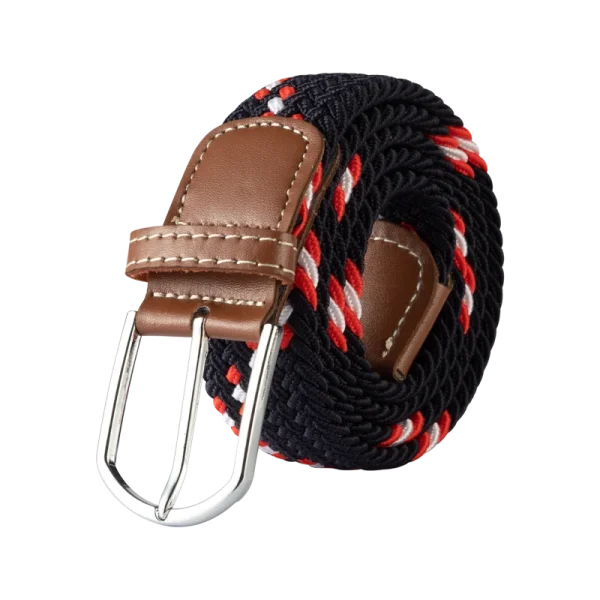 Unisex Elastic Fabric Woven Casual Belt Pin Buckle Expandable Braided Stretch Canvas Simple and Stylish Leisure Men Women Belt - Image 2
