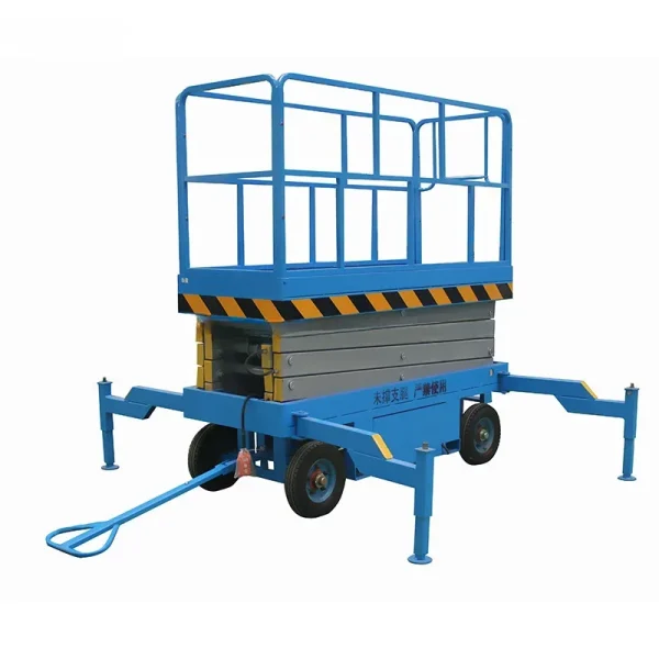 YG YG CE- Approved High Quality Mobile Lift Platform Trailer Hydraulic Single Person Scisssor Man Lift - Image 2