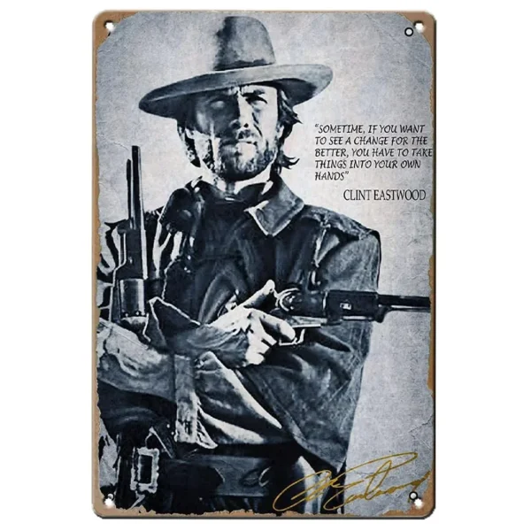 Wild West Cowboys Metal Tin Sign Wall Poster Plaque Vintage Iron Painting Decoration for Man Cave Home Cafe Game Room Club Bar - Image 24