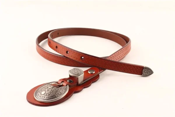 Vintage Metal Buckle Head Waist Ring Belt Womens Medeival Warrior Viking Costume Accesory Thin Girdle Curved Steampunk For Lady - Image 10