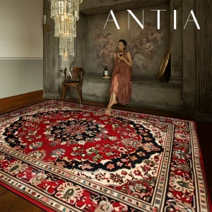 Persian Style Large Living Room Carpet Washable Room Decor Home Floor Mats Luxury Lounge Soft Rugs Non-slip Bedroom Bedside Rug