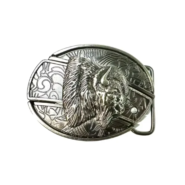 Vintage Belt Adjustable Metal Buckle Fashion Waistband For Men Punk Western Cowboy Waist Strap Stylish Embossed Belt with Buckle - Image 6