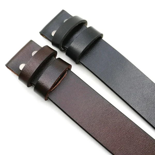 Natural Blue Stone Big Buckles Belts for Men Western Cowboys Genuine Leather Women Belts - Image 5
