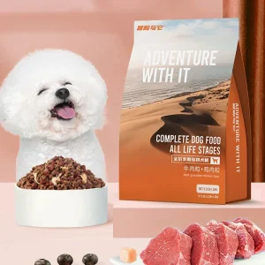 400g/1.5kg/pack Dog Freeze Dried Food Beef Grains and Chicken Grains Mixed with Dog Food To Produce Puppy General Grain Food
