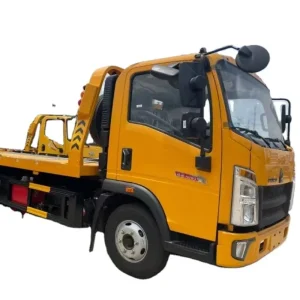 High Quality Full Landing Flatbed Wrecker Tow Truck Snowfield 5T Rescue Trailer 5m Length with Winch Escape Trailer