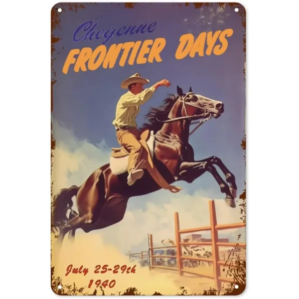 Wild West Cowboys Metal Tin Sign Wall Poster Plaque Vintage Iron Painting Decoration for Man Cave Home Cafe Game Room Club Bar - Image 26