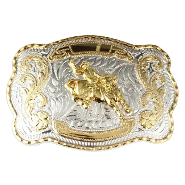 Belt buckle Golden Equestrian Bull head rooster scorpion pattern Western cowboy waistband accessories - Image 8