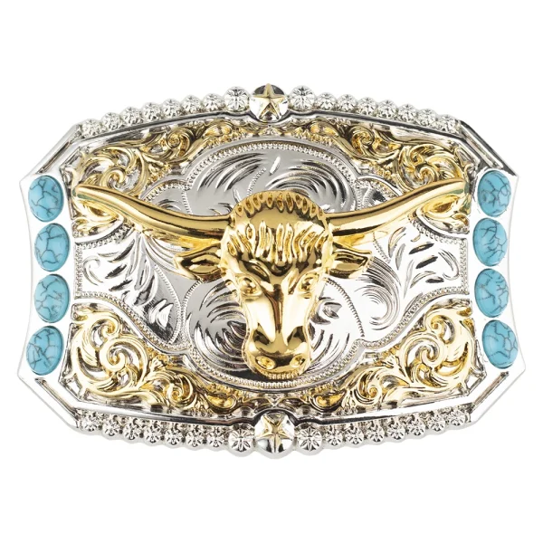 Golden Horse Belt Buckle Decorative Animals Patterned - Image 8