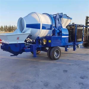 For Construction Portable Trailer Concrete Pump Machine 30m3/h Capacity Concrete Mixer Pump Truck Mounted Concrete Pump