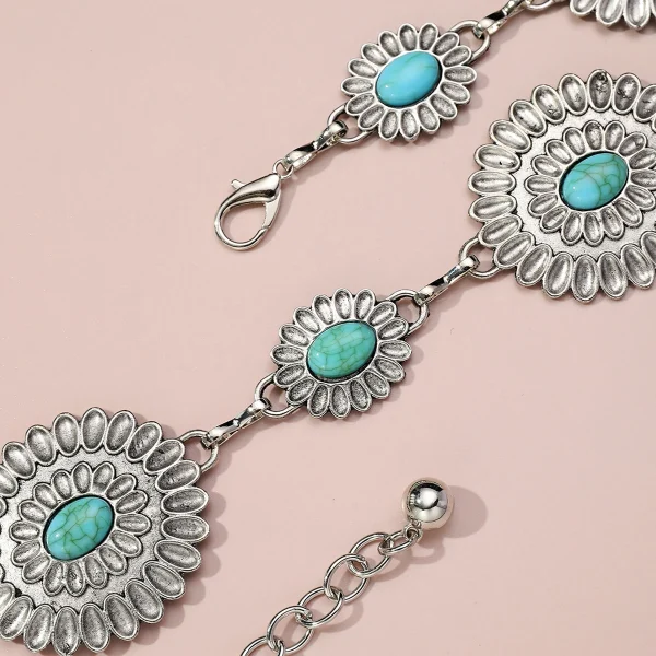 Turquoise Decor Chain Belt - Image 3