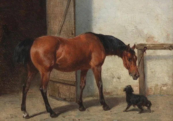 Vintage Horse and Dog Animal Friendship Country Poster Print Wall Art Pictures Canvas Painting Living Room Bedroom Home Decor - Image 8