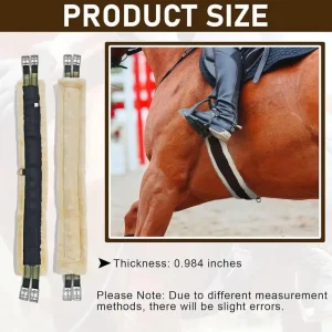 Western Cinch For Horses Elastic English Girth Fleece Horse Cinch Breathable Horse Girth Western Saddle Accessories For Training