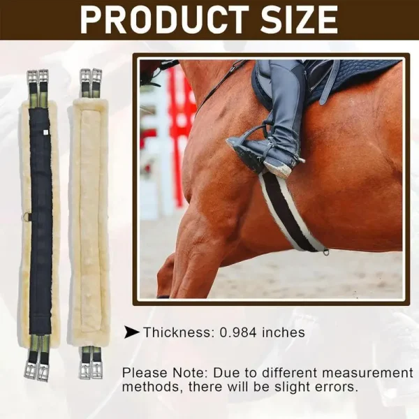Western Cinch For Horses Elastic English Girth Fleece Horse Cinch Breathable Horse Girth Western Saddle Accessories For Training