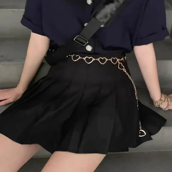 Waistband Pants Classic Waist Chain Love Heart Hollow Girdle For Women Hip Hop Style Fashion Fine 105cm Waist Belts Trendy - Image 3