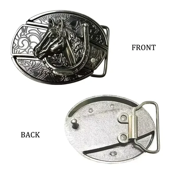 Vintage Belt Adjustable Metal Buckle Fashion Waistband For Men Punk Western Cowboy Waist Strap Stylish Embossed Belt with Buckle - Image 4