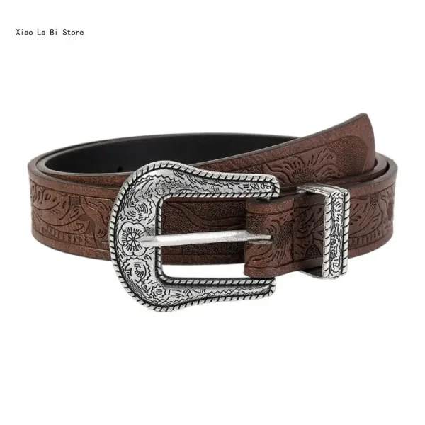 Bohemian PU Belt Woman Waist Decors Pants Belt Embossing Pattern Jeans Waistband Vintage Belt for Girl Cool Cowboy Belt - Image 9