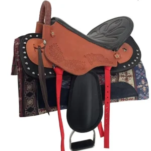 سرج الحصان Harness Complete Set Of Accessories Fine Riding Supplies New Size Saddle Leather Printed Tourist Saddle