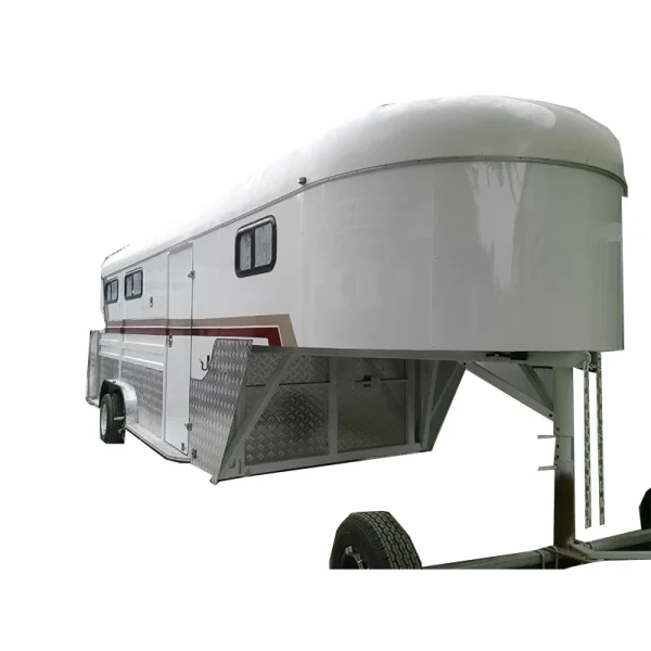 Australia Standard Horse Transport Trailer for Horsecare 2023 High Quality 3 Horse Goose neck Horse Trailer - Image 2