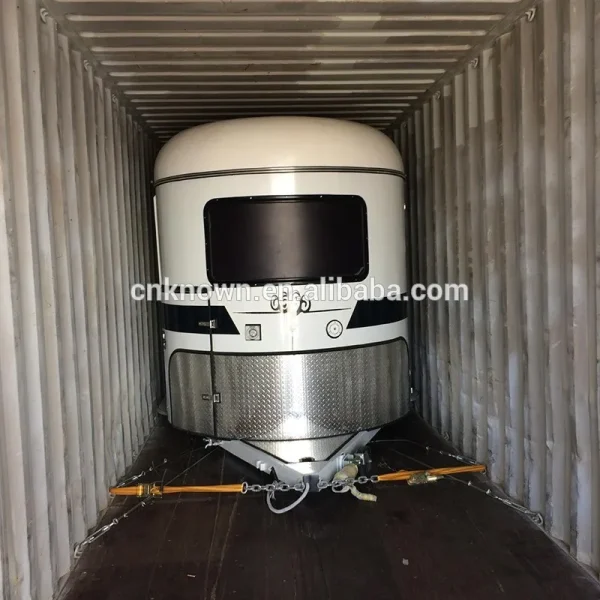 2023 European Standard 3 Horse Angle Load Float Trailer Galvanized Steelwith Horse Cart Truck for Sale - Image 3