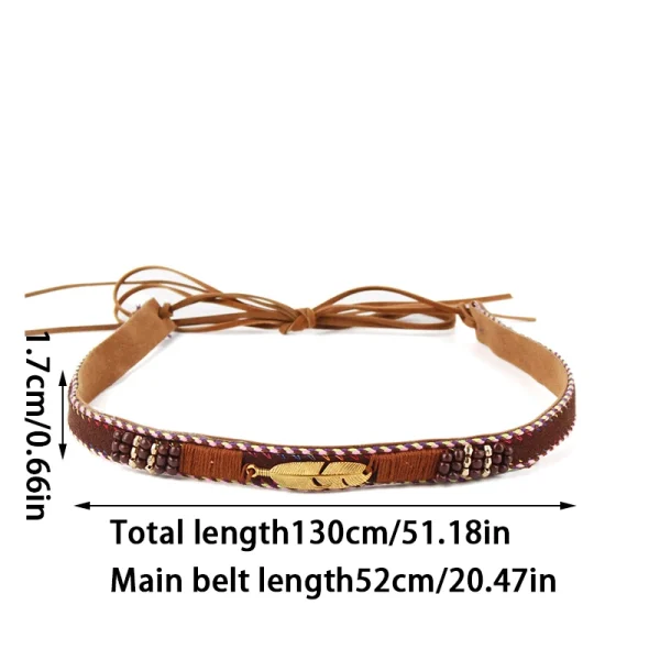Hat Accessories Cowboy Hat Band For Women Men Fedora Belt Accessories Panama Band Straw Hat Belt Buckles Outdoor Decoration - Image 16