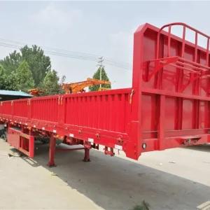 High Quality Hot New Bulk Trailer 3 Axle 80 Ton Flatbed Trailer with Sidewall Super Steeplechase Semi-trailer